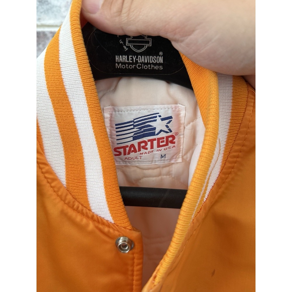 Vintage Tennessee Volunteers Satin Jacket Mens M Vols Satin Starter Orange - Picture 12 of 16